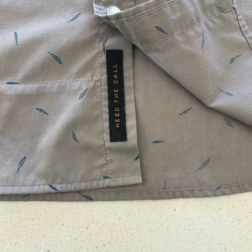 Howler Brothers Gray Patterned Button Down Shirt … - image 6